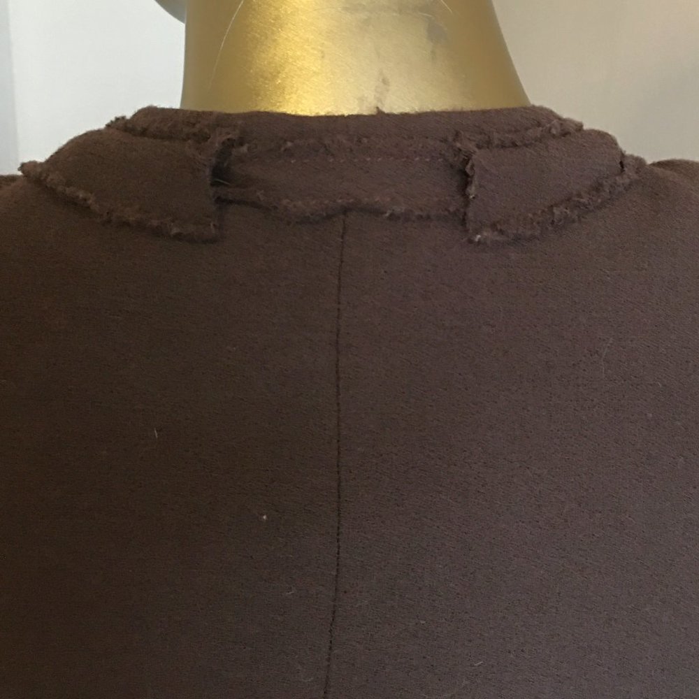 TULEH Brown Fringe Wool Blend Evening Jacket - Picture 11 of 16